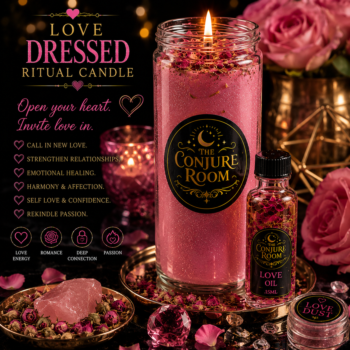 Love: Dressed Ritual Candle