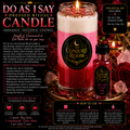 Do As I Say: Influence & Command Dressed Ritual Candle