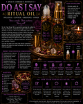 Do As I Say Oil: Influence, Authority & Command Ritual Oil