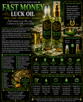 Fast Money Luck Oil: Quick Cash, Luck & Opportunity Ritual Oil