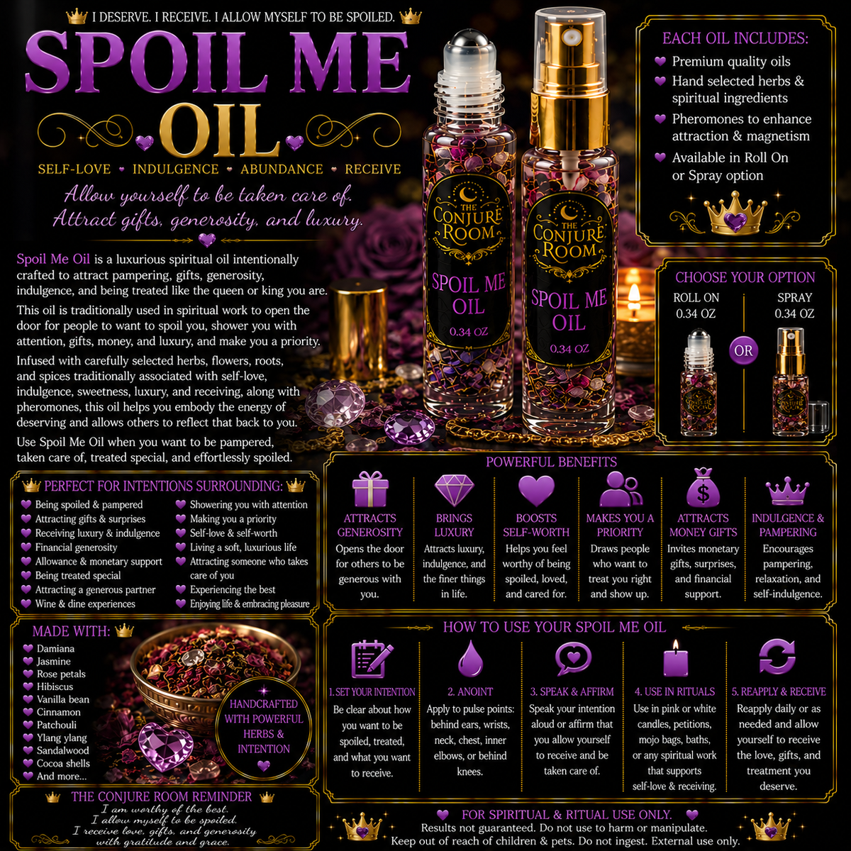 Spoil Me Oil: Luxury, Generosity & Receiving Ritual Oil