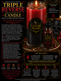 Triple Reverse: Remove, Reverse & Return Dressed Ritual Candle